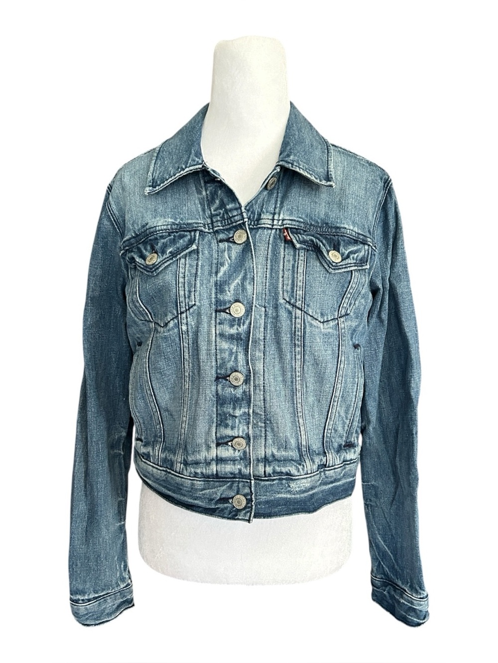 Levi's Original Trucker Denim Jacket Blue Women's Size Medium M 70270-0038